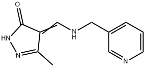 5-METHYL-4-([(3-PYRIDINYLMETHYL)AMINO]METHYLENE)-2,4-DIHYDRO-3H-PYRAZOL-3-ONE Struktur