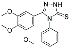 4-PHENYL-3-(3,4,5-TRIMETHOXYPHENYL)-1,2,4-TRIAZOLINE-5-THIONE Struktur