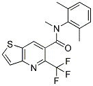 N-METHYL-N-(2,6-DIMETHYLPHENYL)-5-(TRIFLUOROMETHYL)THIENO[3,2-B]PYRIDINE-6-CARBOXAMIDE Struktur