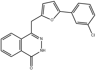 4-([5-(3-CHLOROPHENYL)-2-FURYL]METHYL)-1(2H)-PHTHALAZINONE Struktur