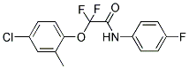 2-(4-CHLORO-2-METHYLPHENOXY)-2,2-DIFLUORO-N-(4-FLUOROPHENYL)ACETAMIDE Struktur