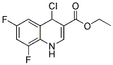 4-CHLORO-6,8-DIFLUORO-1,4-DIHYDRO-QUINOLINE-3-CARBOXYLIC ACID ETHYL ESTER Struktur