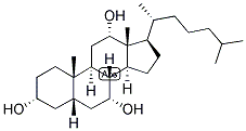 5-BETA-CHOLESTAN-3-ALPHA, 7-ALPHA, 12-ALPHA-TRIOL Struktur