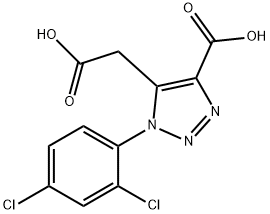 5-(CARBOXYMETHYL)-1-(2,4-DICHLOROPHENYL)-1H-1,2,3-TRIAZOLE-4-CARBOXYLIC ACID Struktur