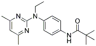 N-[4-[N-ETHYL-(4,6-DIMETHYLPYRIMIDIN-2-YL)AMINO]PHENYL]TERT-BUTYLCARBOXAMIDE Struktur