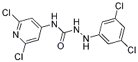 N1-(2,6-DICHLORO-4-PYRIDYL)-2-(3,5-DICHLOROPHENYL)HYDRAZINE-1-CARBOXAMIDE Struktur