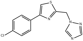 1-([4-(4-CHLOROPHENYL)-1,3-THIAZOL-2-YL]METHYL)-1H-1,2,4-TRIAZOLE Struktur