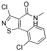 N4-METHYL-3-CHLORO-5-(2-CHLOROPHENYL)ISOTHIAZOLE-4-CARBOXAMIDE Struktur