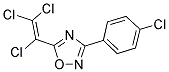 3-(4-CHLOROPHENYL)-5-(1,2,2-TRICHLOROVINYL)-1,2,4-OXADIAZOLE Struktur