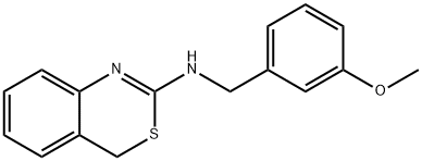 N-(3-METHOXYBENZYL)-4H-3,1-BENZOTHIAZIN-2-AMINE Struktur