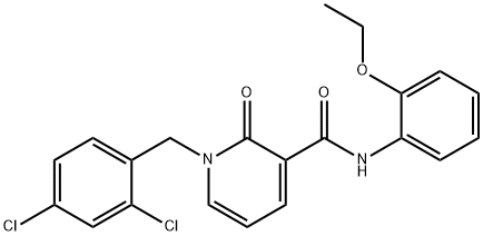 1-(2,4-DICHLOROBENZYL)-N-(2-ETHOXYPHENYL)-2-OXO-1,2-DIHYDRO-3-PYRIDINECARBOXAMIDE Struktur