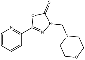 3-(MORPHOLINOMETHYL)-5-(2-PYRIDINYL)-1,3,4-OXADIAZOLE-2(3H)-THIONE Struktur