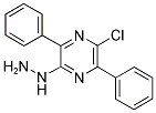 2-CHLORO-5-HYDRAZINO-3,6-DIPHENYLPYRAZINE Struktur