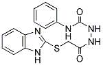 1-(2-(BENZIMIDAZOL-2-YLTHIO)ACETYL)-4-PHENYLSEMICARBAZIDE Struktur