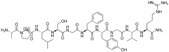 ALA-PRO-LEU-SER-GLY-PHE-TYR-GLY-VAL-ARG-NH2 Struktur