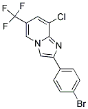 2-(4-BROMOPHENYL)-8-CHLORO-6-(TRIFLUOROMETHYL)IMIDAZO[1,2-A]PYRIDINE Struktur