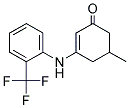 5-METHYL-3-((2-(TRIFLUOROMETHYL)PHENYL)AMINO)CYCLOHEX-2-EN-1-ONE Struktur