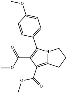 DIMETHYL 5-(4-METHOXYPHENYL)-2,3-DIHYDRO-1H-PYRROLIZINE-6,7-DICARBOXYLATE Struktur