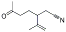 DL-3-(1-METHYL-1-ETHENYL)-6-OXOHEPTANENITRILE Struktur