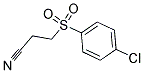 3-[(4-CHLOROPHENYL)SULFONYL]PROPANENITRILE Struktur