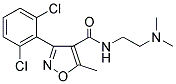 (3-(2,6-DICHLOROPHENYL)-5-METHYLISOXAZOL-4-YL)-N-(2-(DIMETHYLAMINO)ETHYL)FORMAMIDE Struktur