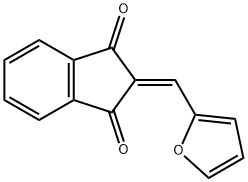 2-(2-FURYLMETHYLENE)-1H-INDENE-1,3(2H)-DIONE Struktur