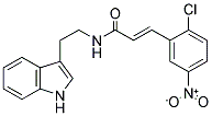 3-(2-CHLORO-5-NITROPHENYL)-N-(2-INDOL-3-YLETHYL)PROP-2-ENAMIDE Struktur