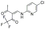 3-([(5-CHLORO-2-PYRIDYL)AMINO]METHYLIDENE)-1,1,1-TRIFLUOROPENTANE-2,4-DIONE Struktur