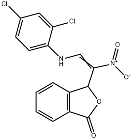 3-[2-(2,4-DICHLOROANILINO)-1-NITROVINYL]-2-BENZOFURAN-1(3H)-ONE Struktur