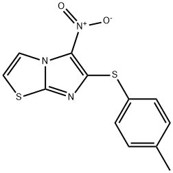 4-METHYLPHENYL 5-NITROIMIDAZO[2,1-B][1,3]THIAZOL-6-YL SULFIDE Struktur