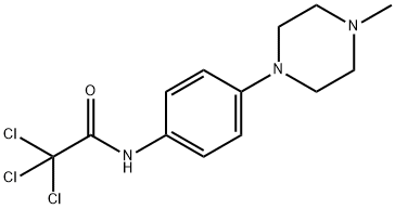 2,2,2-TRICHLORO-N-[4-(4-METHYLPIPERAZINO)PHENYL]ACETAMIDE Struktur