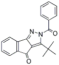 3-(TERT-BUTYL)-2-(PHENYLCARBONYL)INDENO[3,2-C]PYRAZOL-4-ONE Struktur