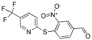 3-NITRO-4-([5-(TRIFLUOROMETHYL)-2-PYRIDYL]THIO)BENZALDEHYDE Struktur