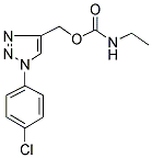 [1-(4-CHLOROPHENYL)-1H-1,2,3-TRIAZOL-4-YL]METHYL N-ETHYLCARBAMATE Struktur