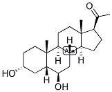 5-BETA-PREGNAN-3-ALPHA, 6-BETA-DIOL-20-ONE Struktur