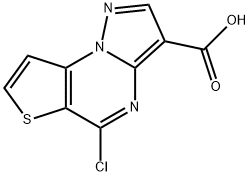 5-CHLOROPYRAZOLO[1,5-A]THIENO[2,3-E]PYRIMIDINE-3-CARBOXYLIC ACID Struktur