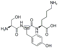 H-SER-TYR-LYS-OH Struktur