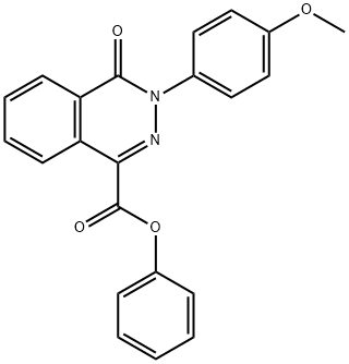 PHENYL 3-(4-METHOXYPHENYL)-4-OXO-3,4-DIHYDRO-1-PHTHALAZINECARBOXYLATE Struktur