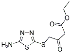 4-(5-AMINO-[1,3,4]THIADIAZOL-2-YLSULFANYL)-3-OXO-BUTYRIC ACID ETHYL ESTER Struktur