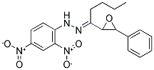 1-(3-PHENYLOXIRAN-2-YL)PENTAN-1-ONE 1-(2,4-DINITROPHENYL)HYDRAZONE Struktur