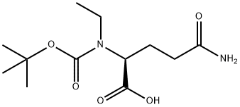 BOC-N-GAMMA-ETHYL-L-GLUTAMINE Struktur