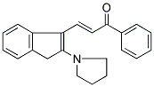 1-PHENYL-3-(2-TETRAHYDRO-1H-PYRROL-1-YL-1H-INDEN-3-YL)PROP-2-EN-1-ONE Struktur