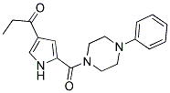 1-(5-[(4-PHENYLPIPERAZINO)CARBONYL]-1H-PYRROL-3-YL)-1-PROPANONE Struktur