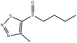 5-(BUTYLSULFINYL)-4-METHYL-1,2,3-THIADIAZOLE Struktur