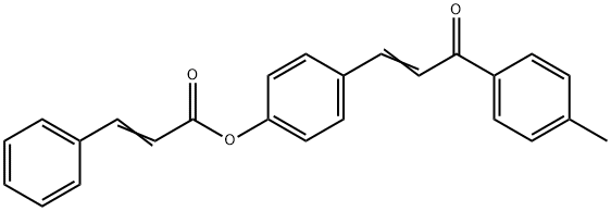 4-[3-(4-METHYLPHENYL)-3-OXO-1-PROPENYL]PHENYL 3-PHENYLACRYLATE Struktur