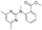 N-(4,6-DIMETHYLPYRIMIDIN-2-YL)-N-METHYL-2-AMINOBENZOIC ACID, METHYL ESTER Struktur