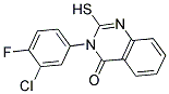 3-(3-CHLORO-4-FLUORO-PHENYL)-2-MERCAPTO-3H-QUINAZOLIN-4-ONE Struktur