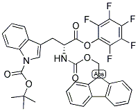 FMOC-D-TRP(BOC)-OPFP Struktur