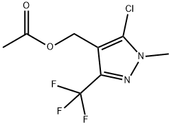 [5-CHLORO-1-METHYL-3-(TRIFLUOROMETHYL)-1H-PYRAZOL-4-YL]METHYL ACETATE Struktur