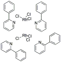 CHLOROBIS(2-PHENYLPYRIDINE)RHODIUM(III) DIMER Struktur